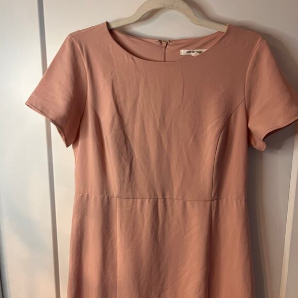 Avec Les Filles Pink Fit and Flare Short Sleeve Dress Sz 10 - Picture 3 of 11